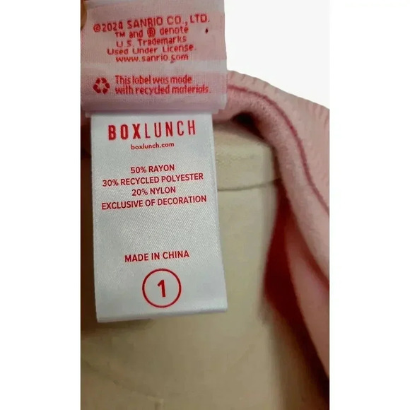 Sanrio My Melody Embroidered Panel V-Neck Sweater Vest - BoxLunch Sz 1 - Picture 7 of 7